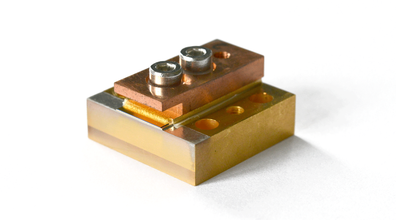 laser bar on heat sink laser bar on heat sink