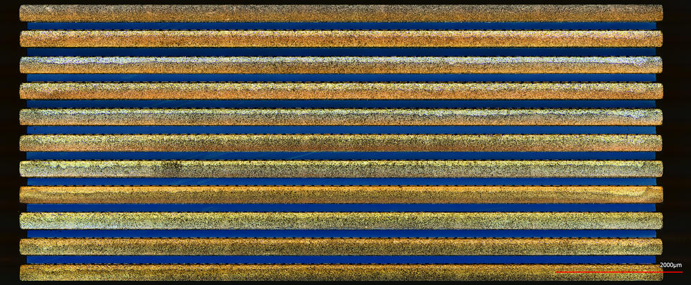 Au/Sn laser bar stack Au/Sn laser bar stack